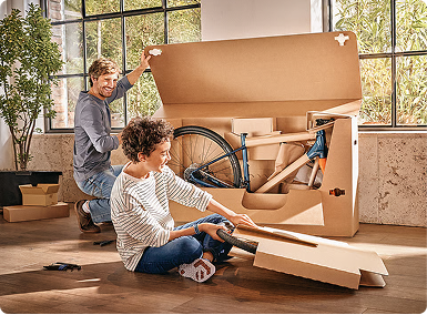 Bike shipment being tracked in transit